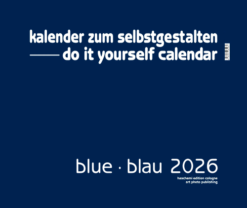 BLUE . BLAU BLANKOKALENDER . DIY . BASTEL . SELBSTGESTALTEN
